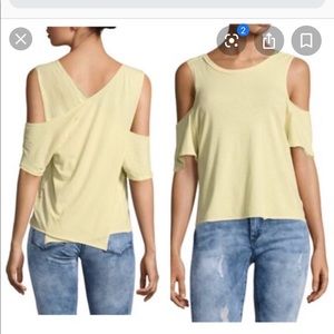 Free People / Taurus / Yellow Off Shoulder T / XS